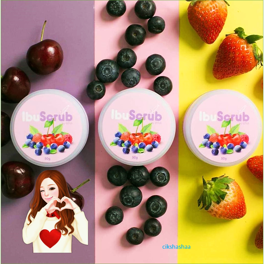 BABY IBU SCRUB 50G - WNA BEAUTY CARE ORI 100% (BOLEH DI GUNAKAN PADA BADAN , MUKA )