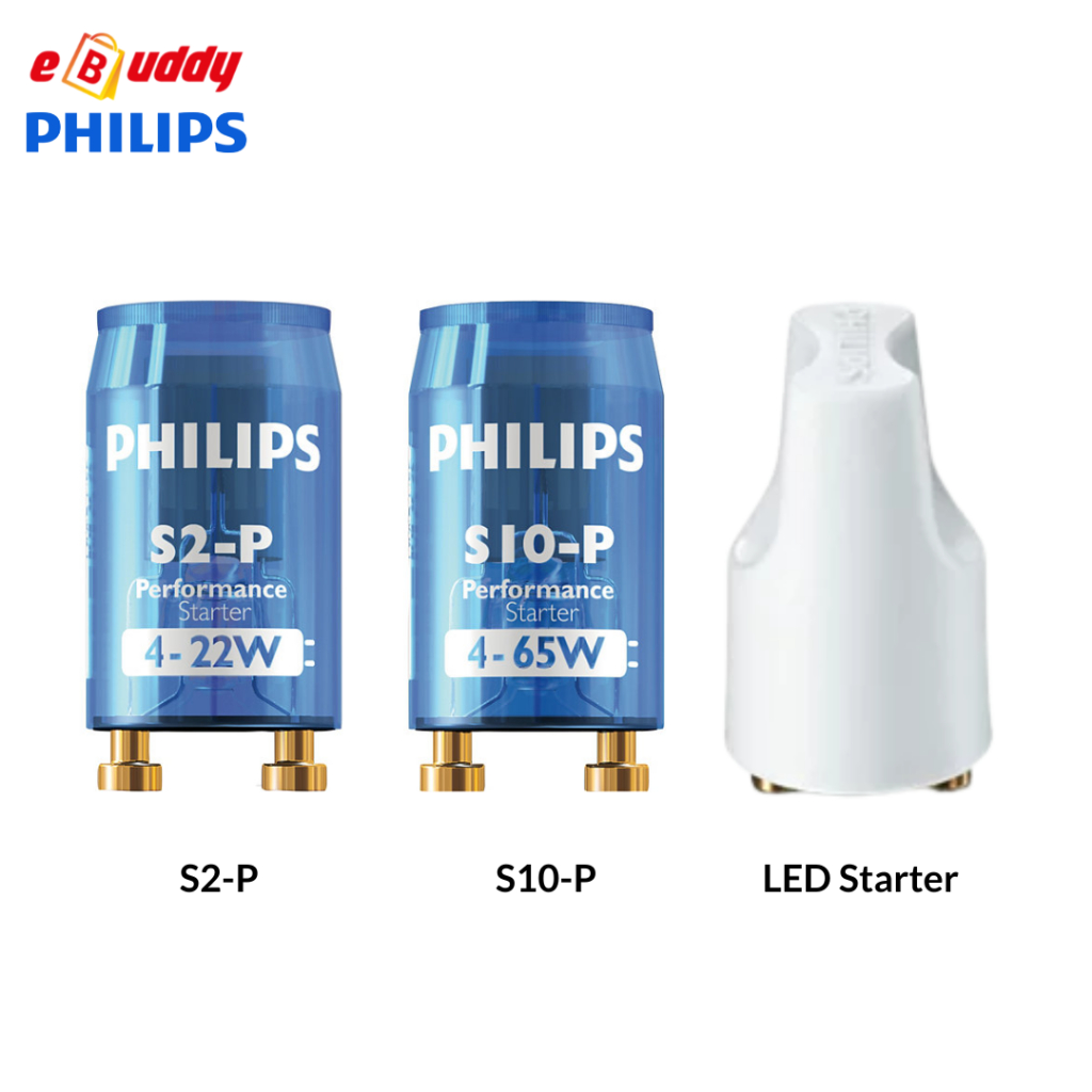 PHILIPS S2 S10 Fluorescent TLD Safety Starter / LED Tube EMP Starter