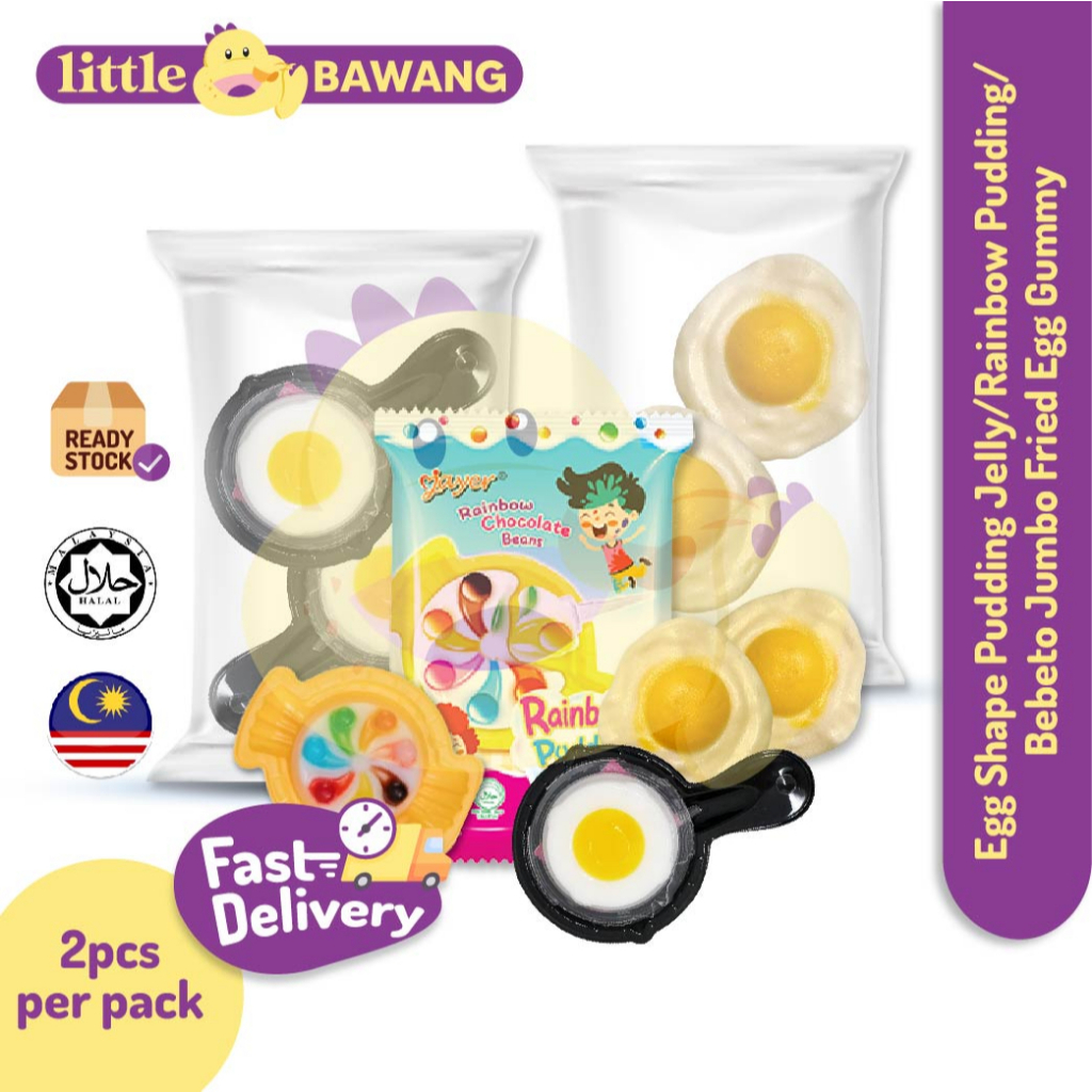 Egg Pudding Jelly Pop Candy Pudding Viral Pop Candy Rainbow Pudding