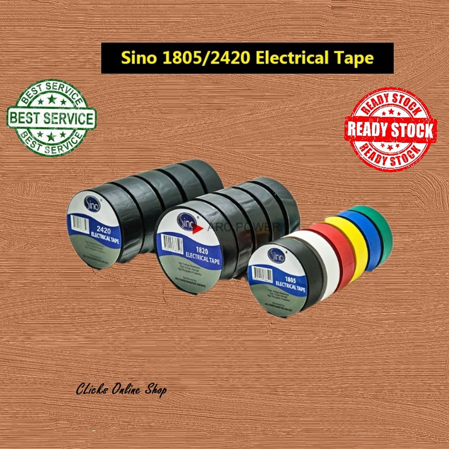 Sino 1805/2420 ELECTRICAL TAPE (10Pcs) Shopee Malaysia