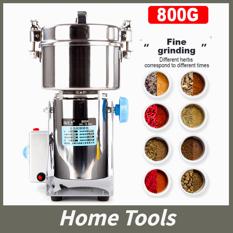 800g Electric Dry Food Grinder Coffee Grinder for Herbal Grains Powder Miller