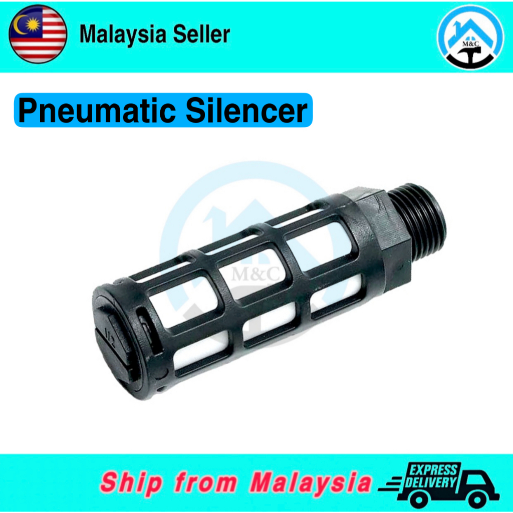 Pneumatic Exhaust Muffler Air Compressor Noise Filter Brass Mufflers