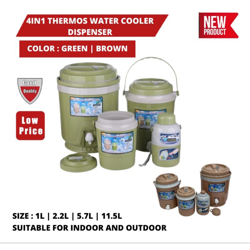 4In1 Thermos Water Cooler Dispenser Shopee Malaysia