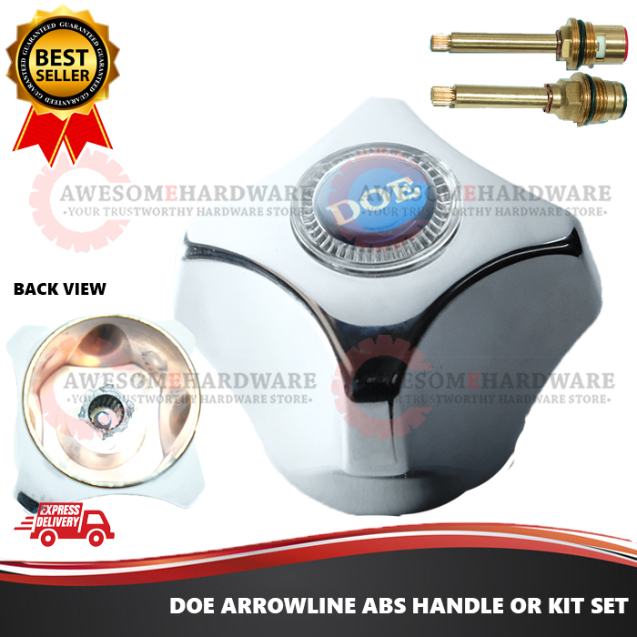 DOE ARROWLINE CHROMED ABS HANDLE REPAIR KIT FOR LEAKING SPINDLE DOE