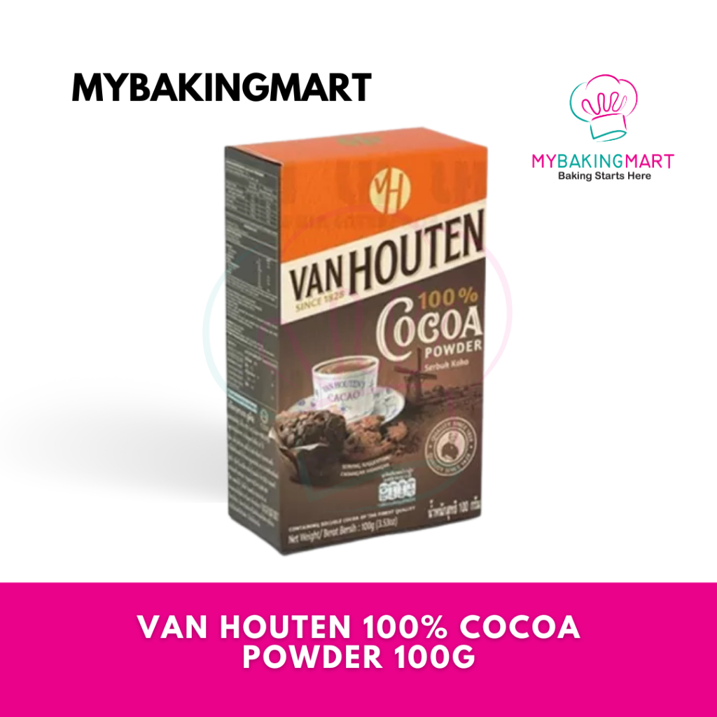 Mybakingmart Van Houten Cocoa Powder / Serbuk Koko 100g Box