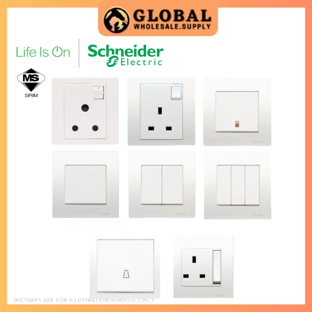 [READY STOCK] SCHNEIDER VIVACE SERIES Switch & Socket Outlet Switches ...