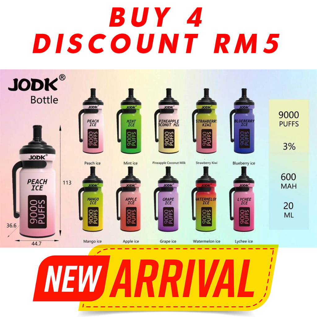 JODK BOTTLE 9000 PUFF DISPOSABLE POD Shopee Malaysia