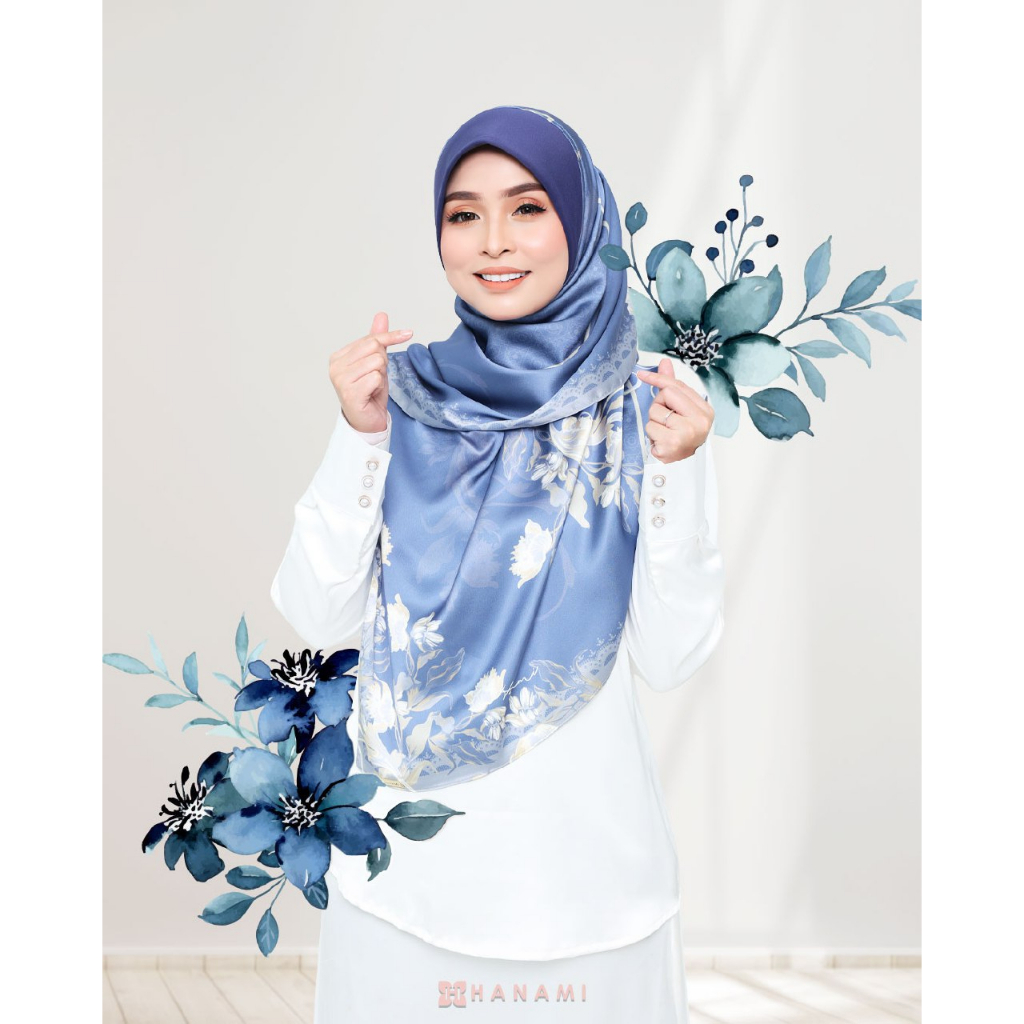 [New Collection] Tudung Satin Bawal Instant Berwning Hijabs By Hanami ...