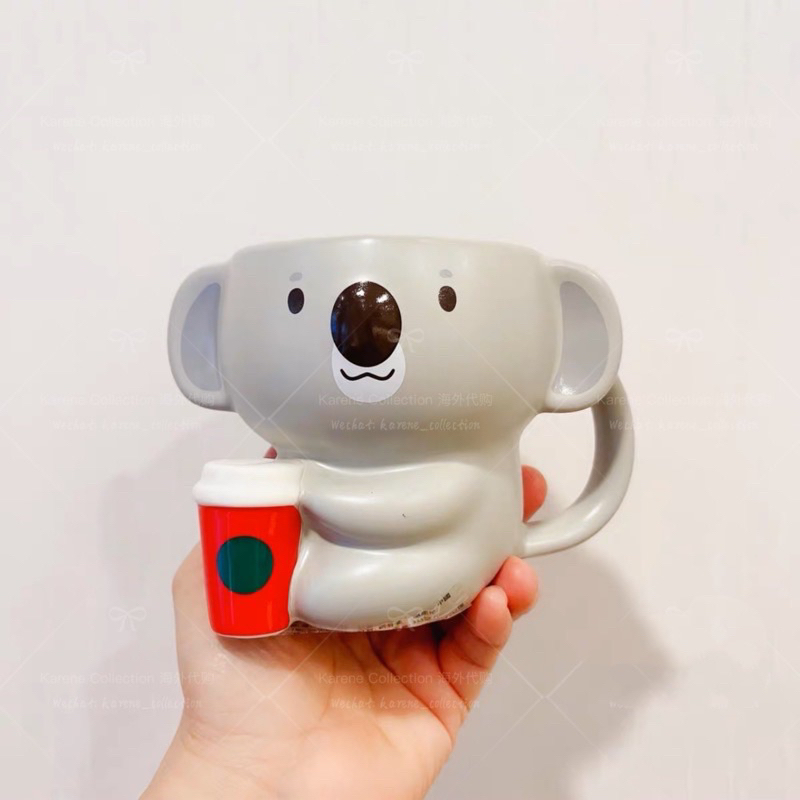 [ReadyStock]Starbucks Taiwan Christmas Xmas Exclusive 2022 Collection Koala Bear Ceramic Mug 355ml 台湾星巴克圣诞节独家系列无尾熊马克杯