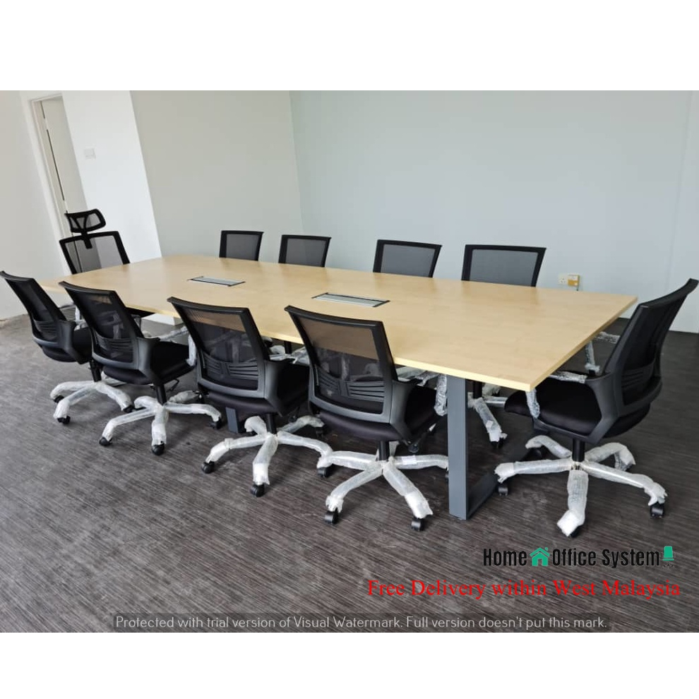 Rectangular Shape Meeting Table Conference Table (10 Feet/12 Feet/16 Feet) - Home And Office System - SQT Series
