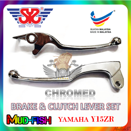 YAMAHA Y15ZR BRAKE & CLUTCH LEVER SET Y15 JUPITER (CHROME) Shopee