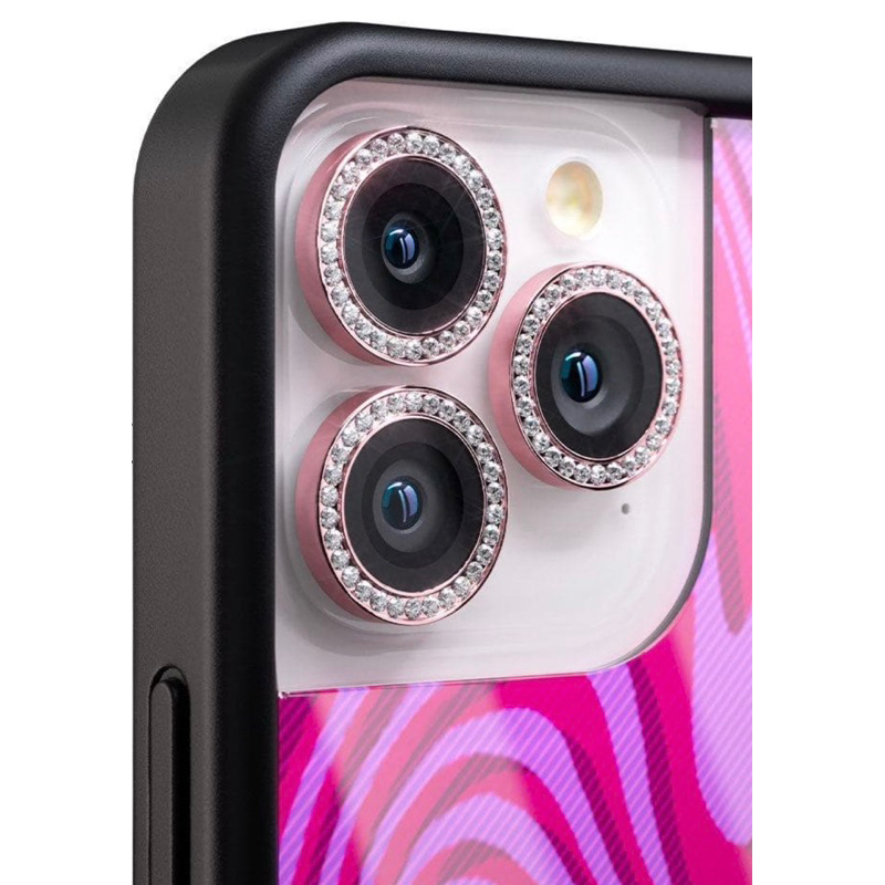 WILDFLOWER IPHONE PINK BLING CAMERA PROTECTOR