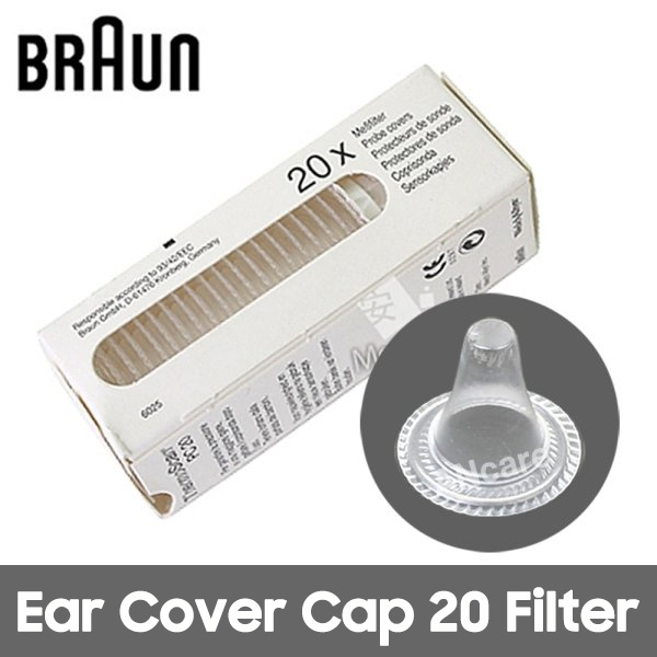 Braun Genuine ThermoScan Thermometer Probe Lens Filters Ear Cover Cap
