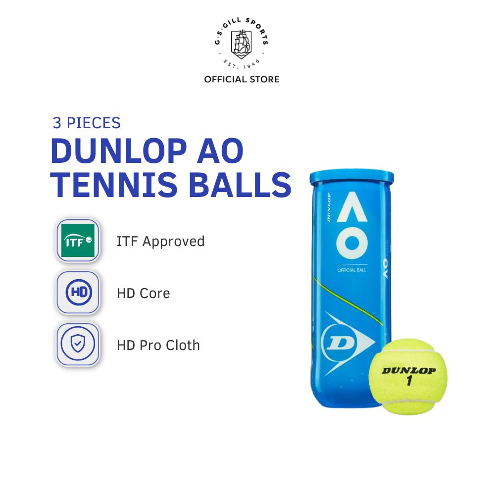 Dunlop Official Tennis Ball Australian Open (3 Pcs) Shopee Malaysia