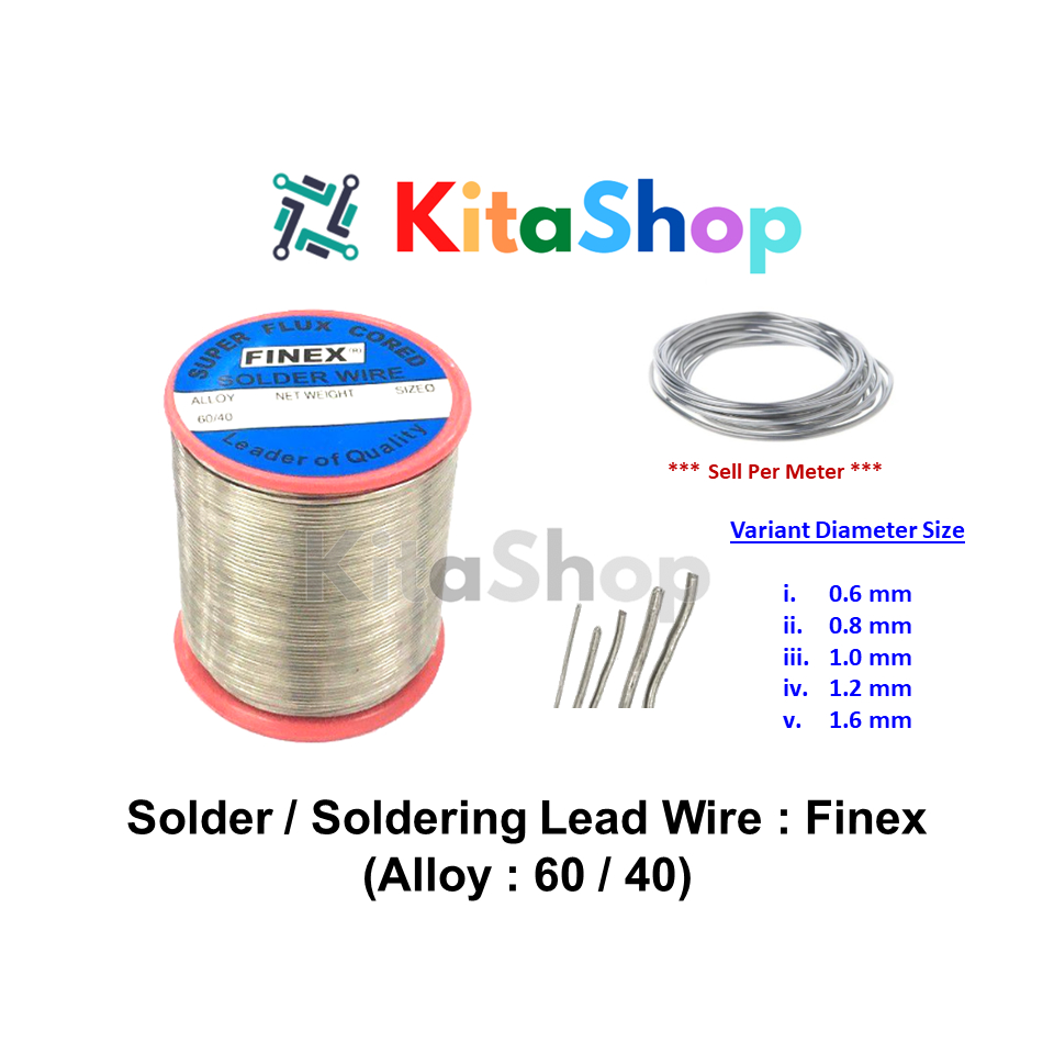 Solder / Soldering Lead Wire Finex (Alloy 60 / 40) Shopee Malaysia
