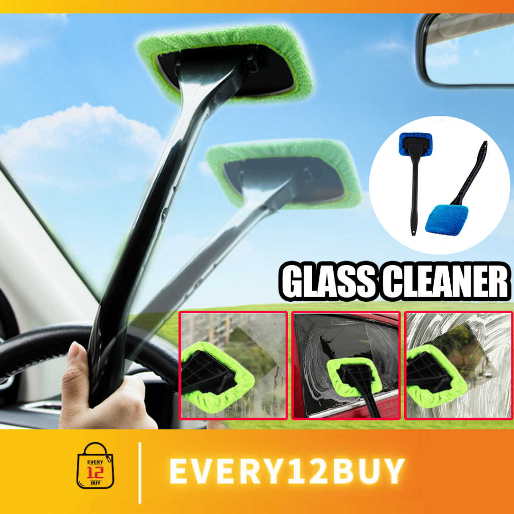 Car Windshield Windscreen Window Fog Wiper Mop Stick 180 Rotatable Anti