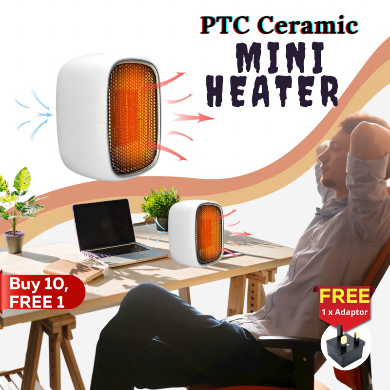 PTC Ceramic Mini Heater LKS-500 / Warm Air Blower / Office Heater / Desktop Heater / Warm Fan / KaiLiSen