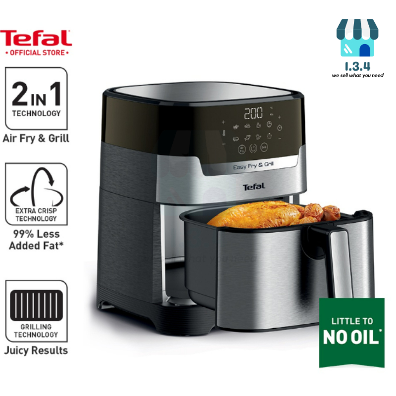 [ESSENTIAL 134] Tefal Air Fryer Easy Fry & Grill Digital EY505D ...