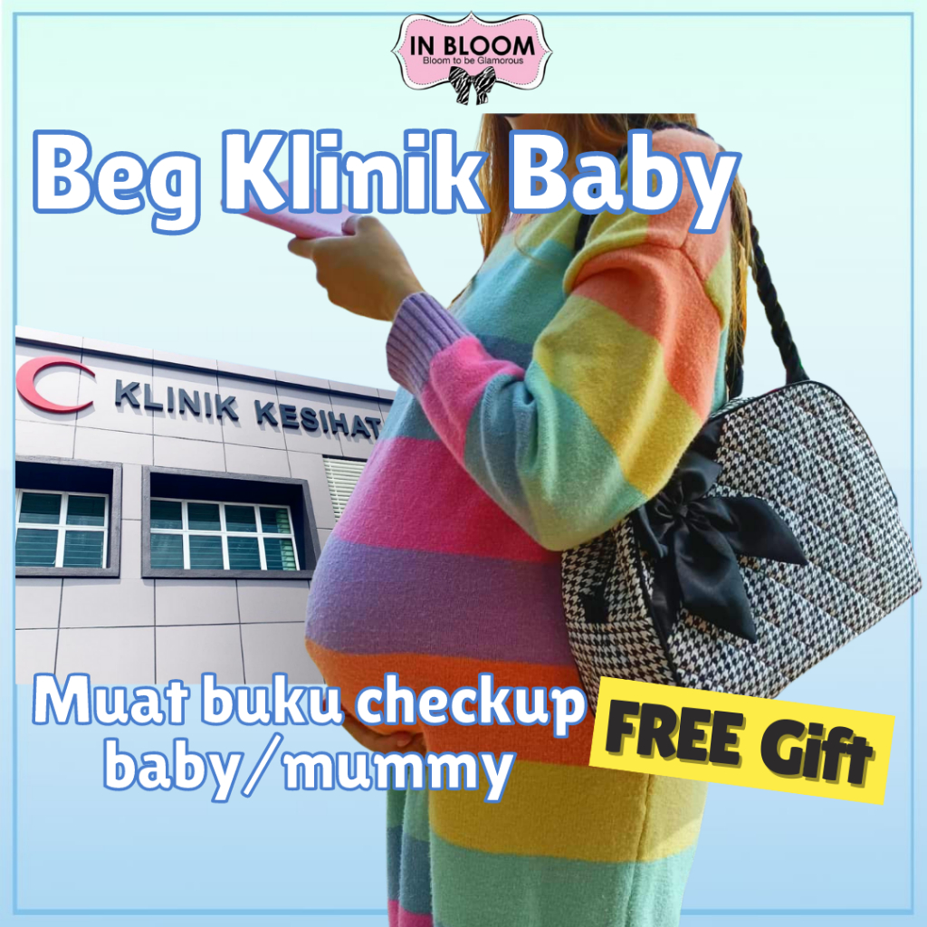 Mummy Bag Checkup Beg Shoulder Beg Women Handbag Beg Tangan Wanita Cotton Handmade