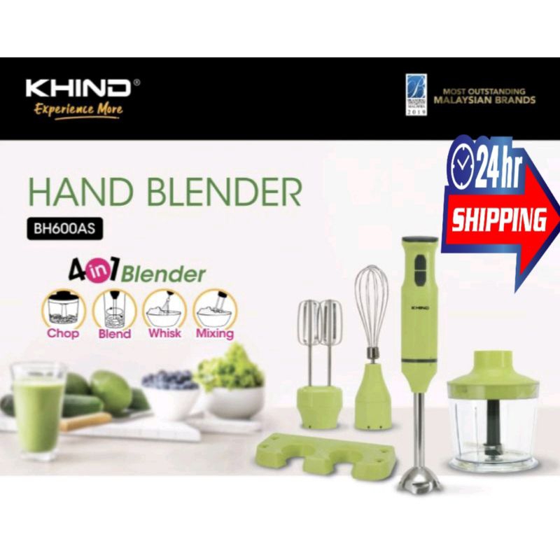 Khind Multi Purpose Blender Hand Blender Chopper 600W BH600AS Shopee Malaysia