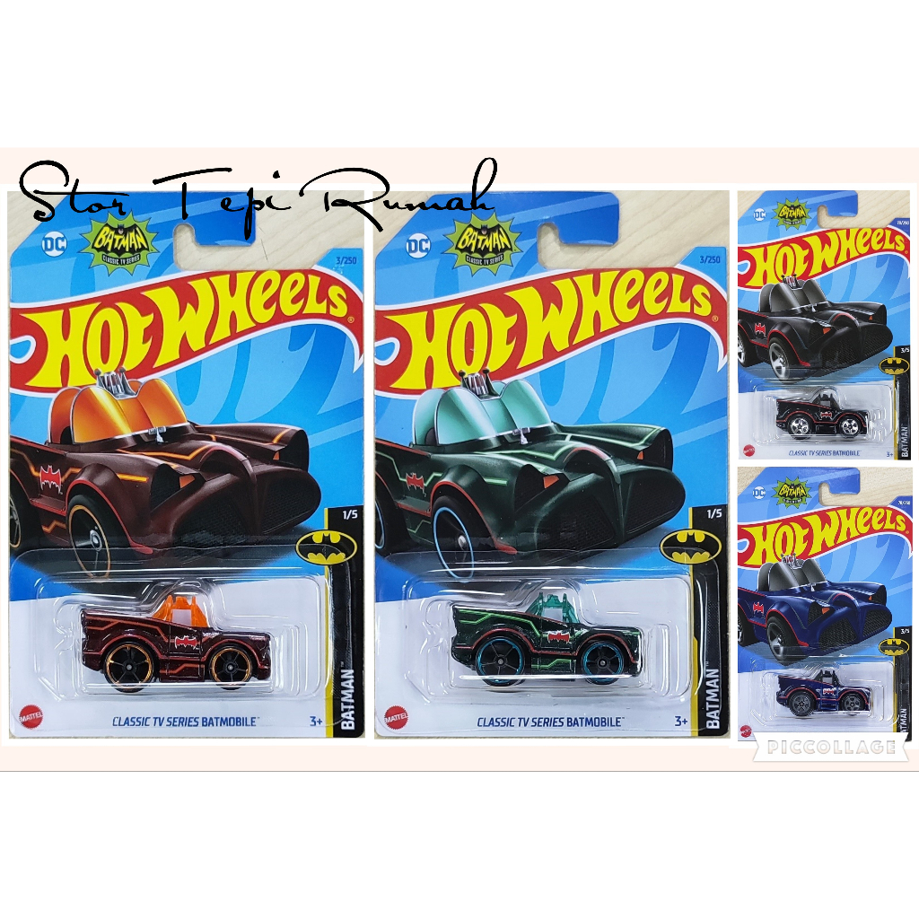 Hot Wheels Classic TV Series Batmobile [Batman Tooned] | Shopee Malaysia