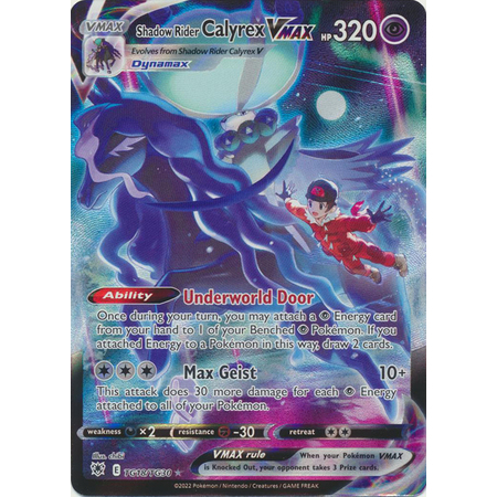 Pokemon TCG Card - Shadow Rider Calyrex VMAX - TG18/TG30 - Ultra Rare ...