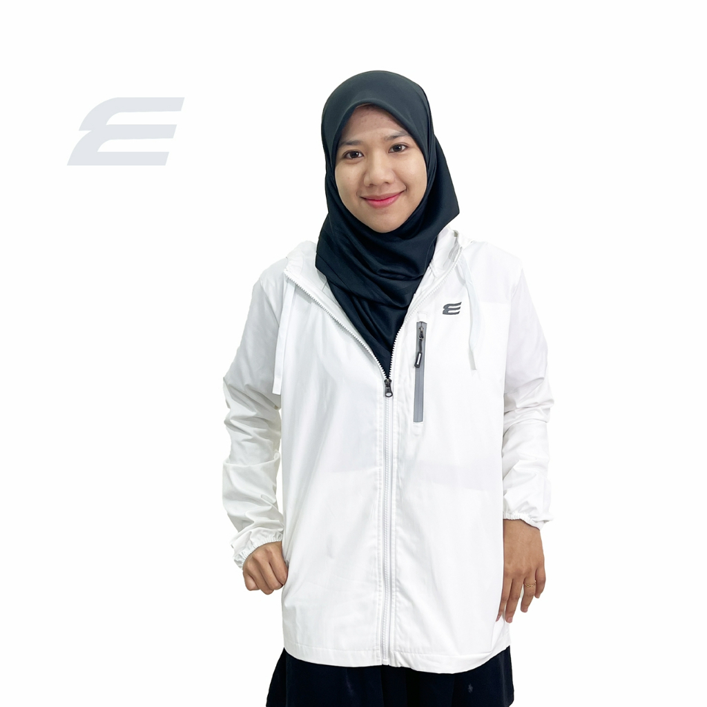 ELGINI E16133 Hooded Windbreaker Waterproof with Chest Zipper Pocket