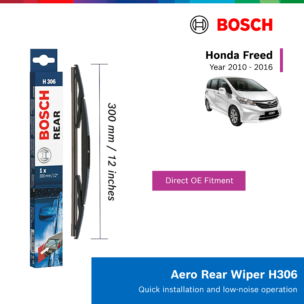BOSCH H306 rear wiper for Honda Freed , year 2010 2016 Shopee Malaysia