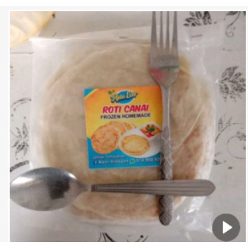 ROTI CANAI FROZEN HOMEMMADE READY STOK (5biji)(BELI 5 BUNGKUS DAN KEATAS FREE 1) BOLEH POS SELURUH SEMENANJUNG MALAYSIA