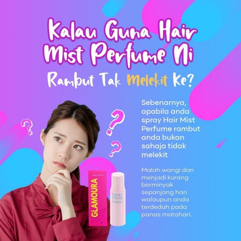 Glomora HAIR Mist spray dua dalam1serum rambut