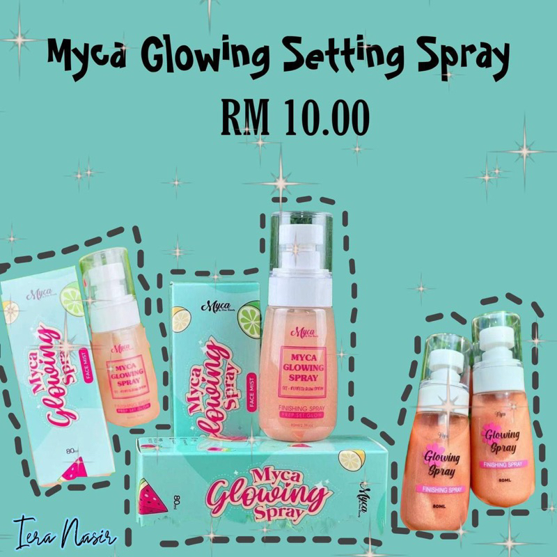 Myca Glowing Setting Spray Shopee Malaysia