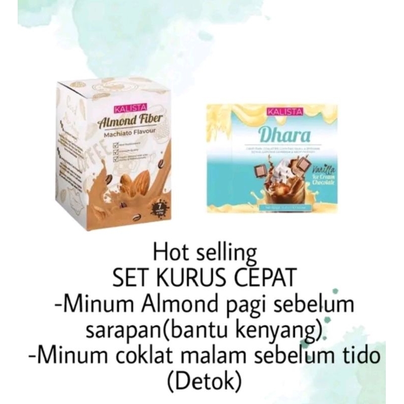 KALISTA ALMOND FIBER *NEW PRODUCT & KALISTA DHARA COKLAT VANILA