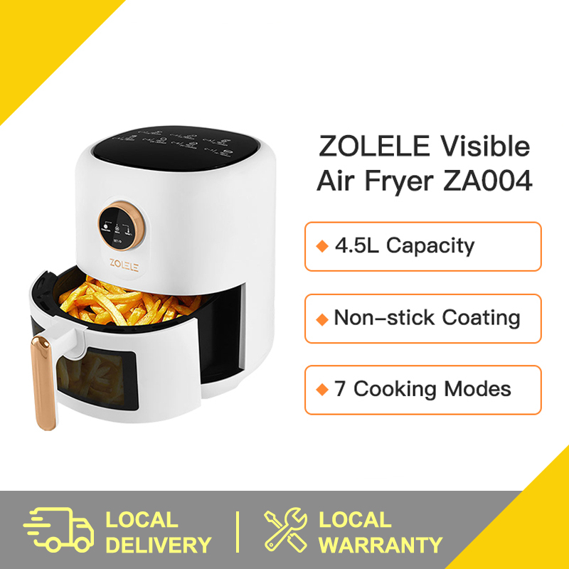 ZOLELE 4.5L Visual Air Fryer Multi Function Air Fyer Kitchen Oven