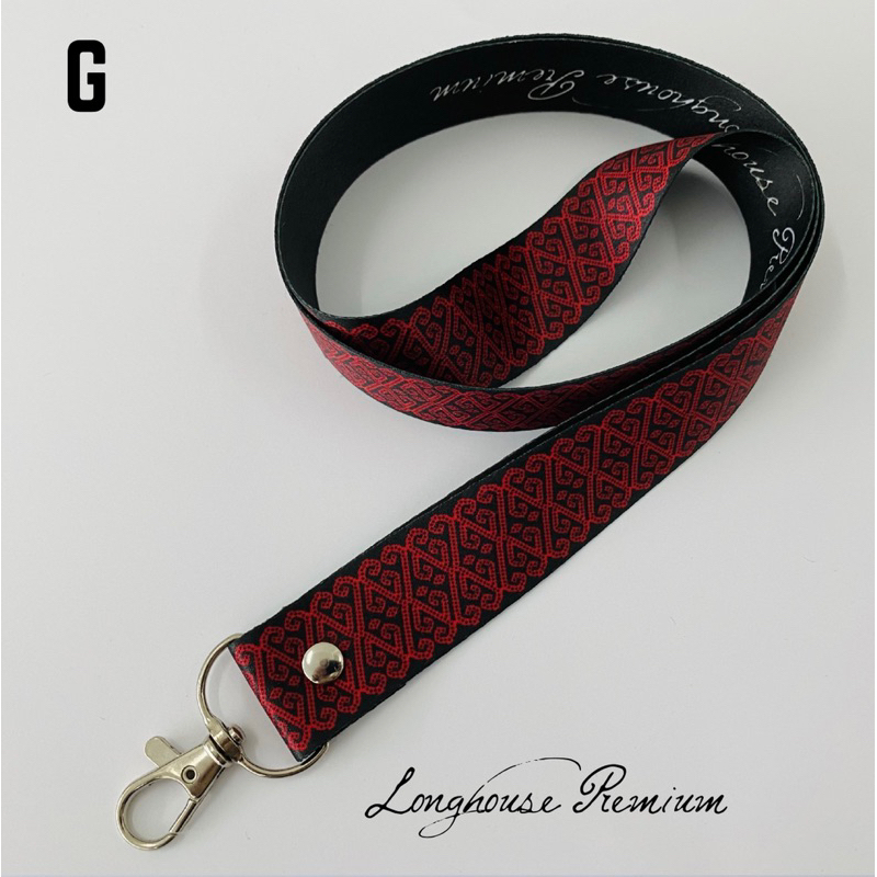 Premium 25mm Lanyard With Borneo Motif Design (set B) 