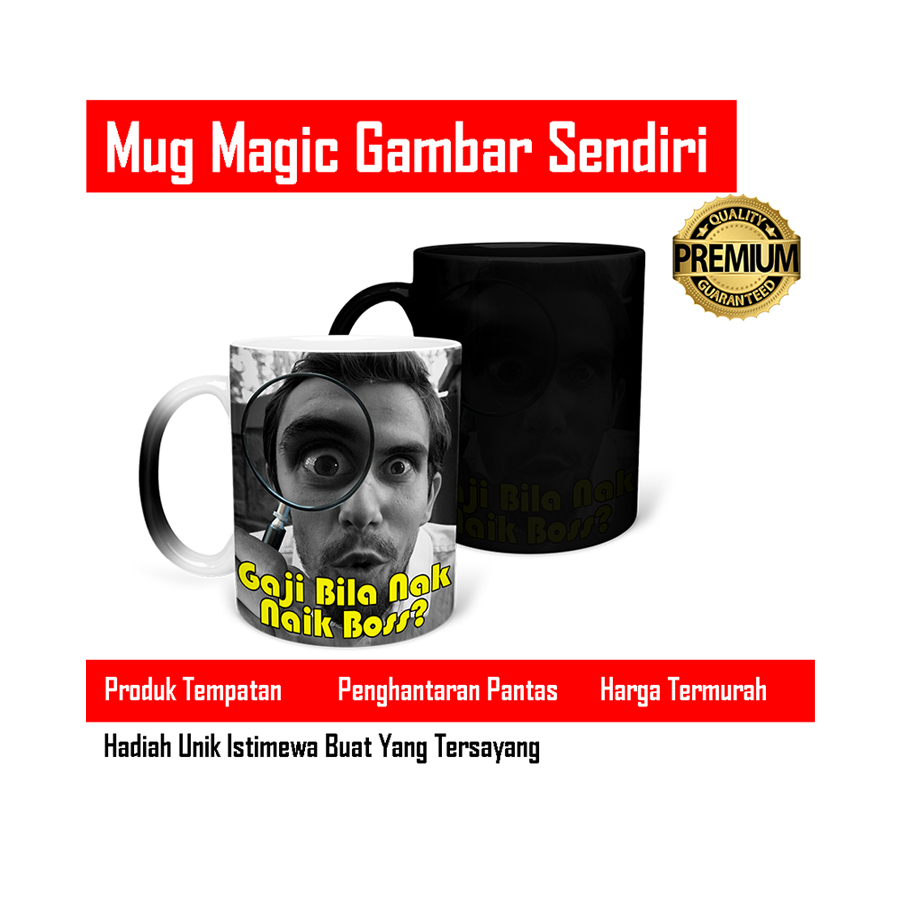 Giftbox Mug Magic Custom Design / Gambar Sendiri | Hadiah / Cenderahati / Souvenir / Gift | Cawan DIY | Birthday