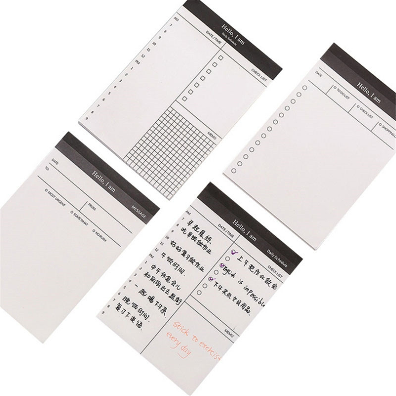 Ready Stock Minimalist Daily Schedule Planner Memo Pad 50 Sheets To Do