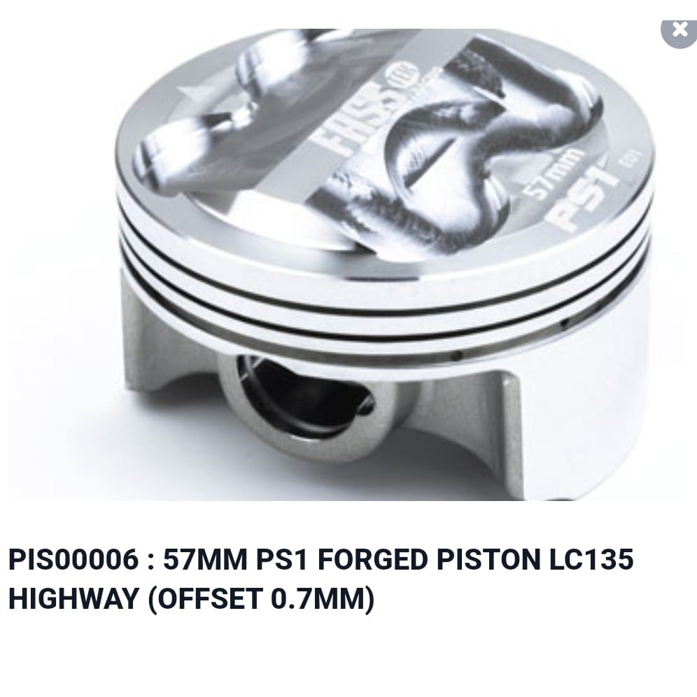 FASSTEK Piston Yamaha LC135 Lc 135 57mm 65mm 66mm PS1 Hard