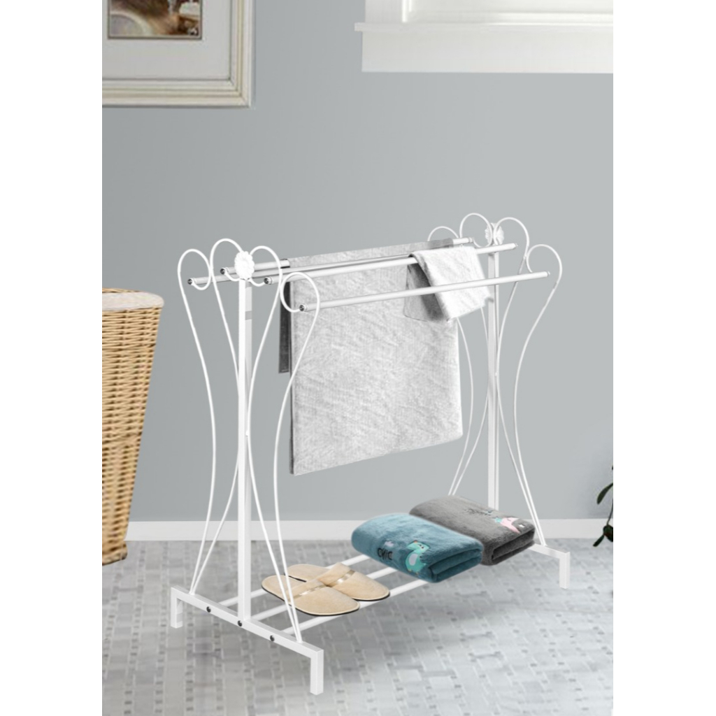 HM Home Modern Steel Towel Rack Space Saving Clothes Drying Rack Towel