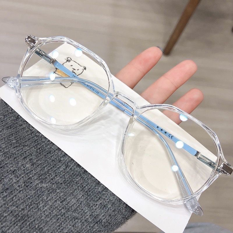 Specworld Round Metal Transparent Frame Anti Blue Light Filter Glasses Cermin Mata Bingkai kanta Metal glass