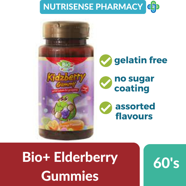 BIOPLUS (BIO+) JUNIOR KIDZBERRY GUMMY WITH LUTEIN & LYCOPENE 80'S