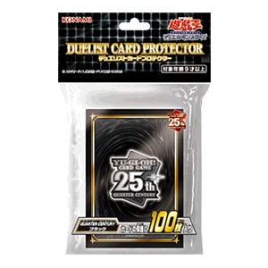 Yugioh Duelist Card Protector Quarter Century Black & Quarter Century ...