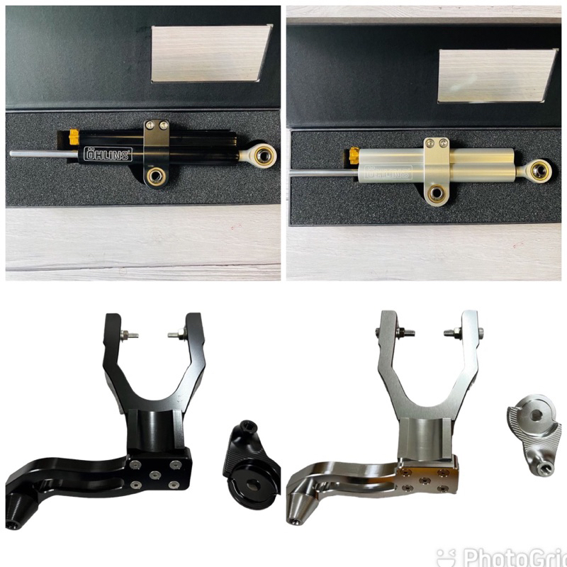 Yamaha RXZ Steering Damper Bracket +OHLINS STEERING DAMPER Just Plug n