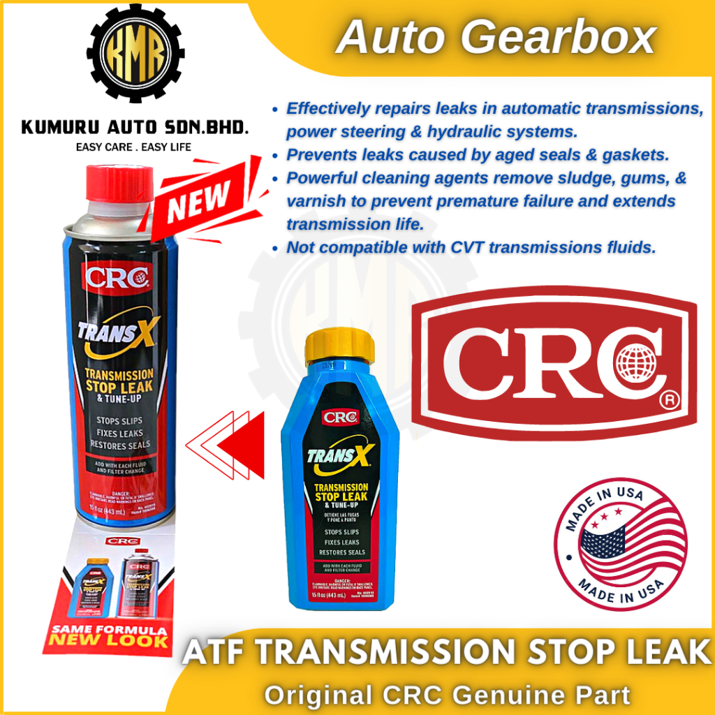USA CRC KW TransX AT Auto Treatment Stop Leak & Gear Box TuneUp