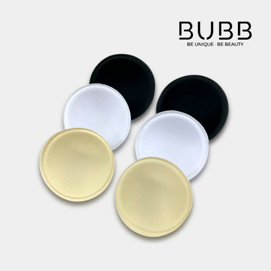 1 Pair Round Bra Pad Insert Breathable Bra Pads Sponge Removable Padding Insert Women Perempuan 圆形海绵胸垫 (BUBB Store)