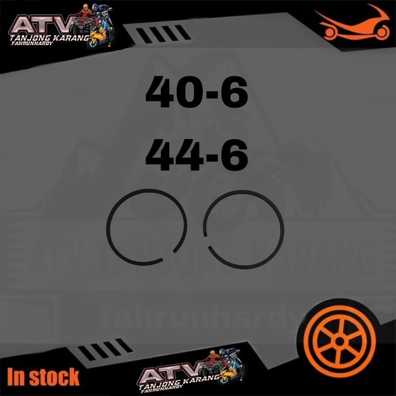 Ring piston 406 446 for pocket bike mini bike dirt bike scrambler