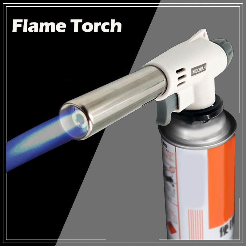 Torch Cooking AutoIgnition Butane Gas Welding-Burner Heating Welding Gas Burner Flame Gas Torch Blow for BBQ Camping