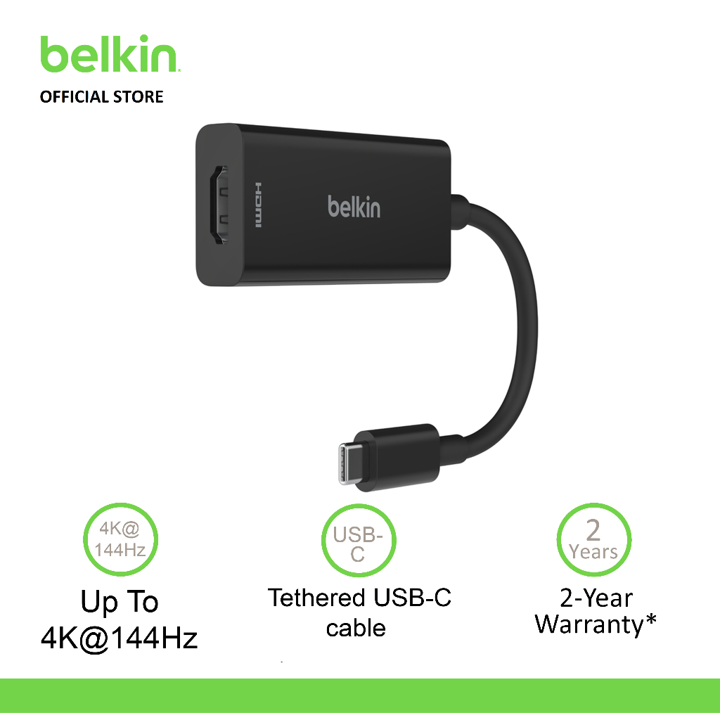 Belkin Avc013btbk Adapter Usb C To Hdmi 21 Shopee Malaysia