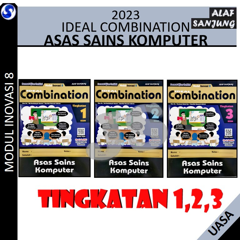 2023 MODUL INOVASI 8 IDEAL COMBINATION ASAS SAINS KOMPUTER TINGKATAN 1