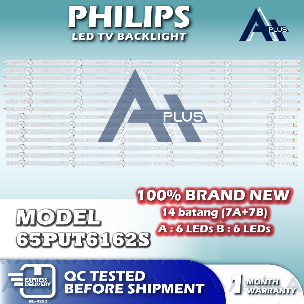 65PUT6162S/98 PHILIPS 65" LED TV BACKLIGHT(LAMPU TV) PHILIPS 65 INCH LED TV BACKLIGHT 65PUT6162 65PUT6162S
