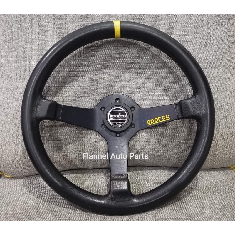 SPARCO R368 Steering Wheel. Complete with horn button. Shopee Malaysia